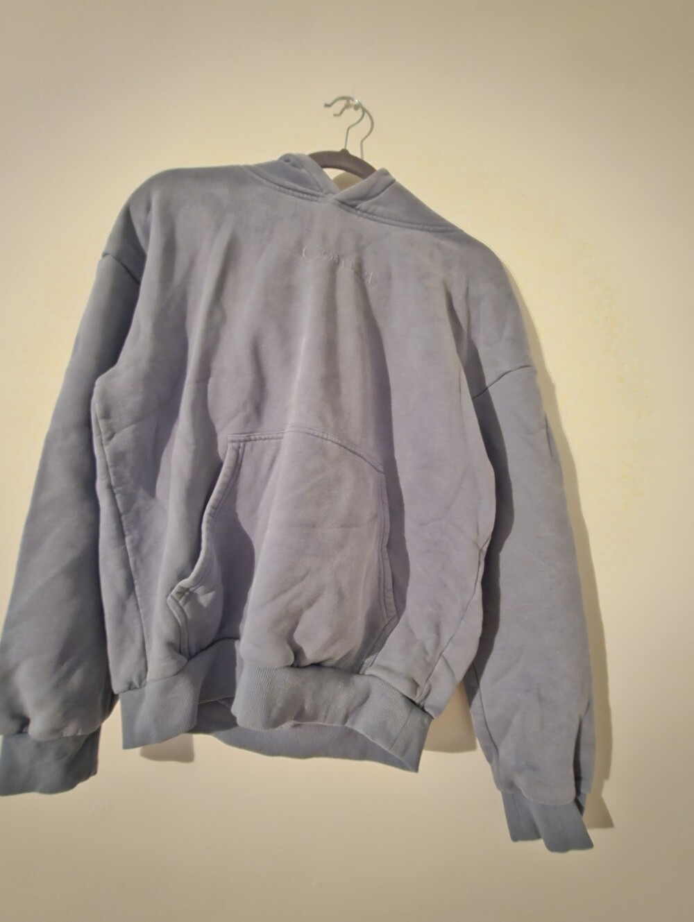 Comfrt Dusty Blue Oversized Hoodie
